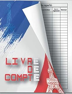 Livre de compte: Cahier de compte | registre des recettes auto entrepreneur | Recette comptable du micro-entrepreneur | Journal autoentrepreneur - ... libérales , Associations, Sample et conforme