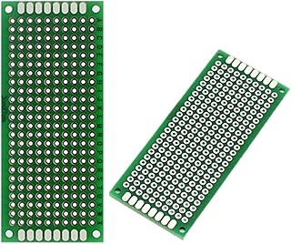 ARCELI 10 PCS (3 x 7 cm) PCB Conseil Universel Double Face Prototypage Breadboard Panel Circuit Board pour Bricolage à Souder